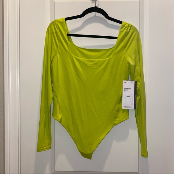 🆕 Lululemon Wundermost Square-Neck Long-Sleeve Bodysuit - Picture 3 of 8